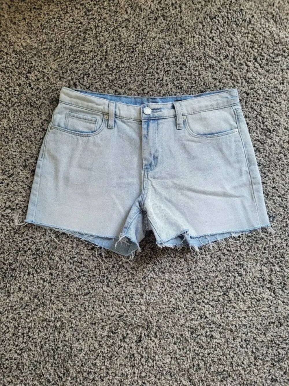 Blank NYC The Fulton Denim cut off Jean Shorts raw hem Size 29